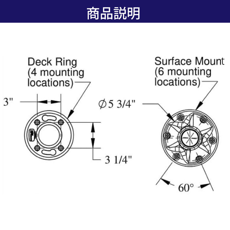 クイックリリースポスト アルミ製 / ポストセット テーブルの脚