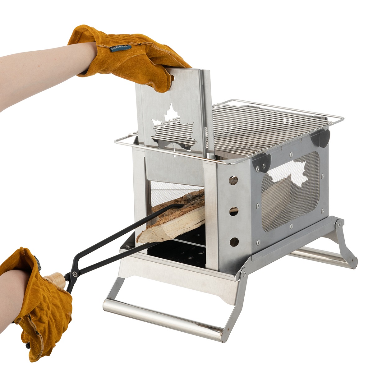 ロゴス LOGOS グレートたき火グリル 焼き網付き 81064090