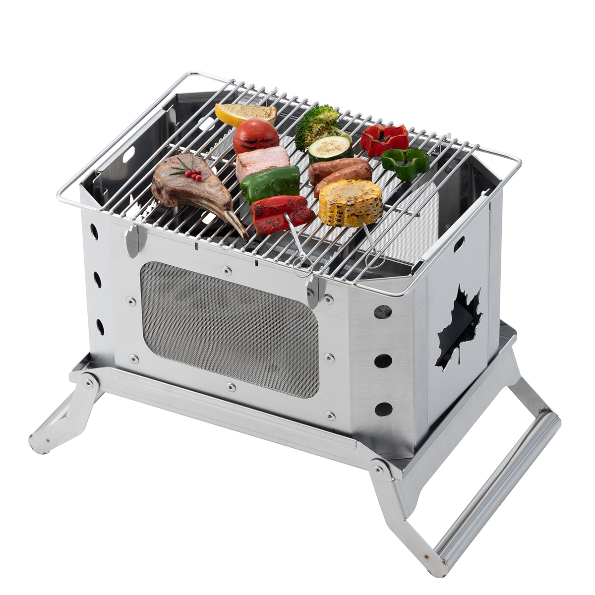 ロゴス LOGOS グレートたき火グリル 焼き網付き 81064090