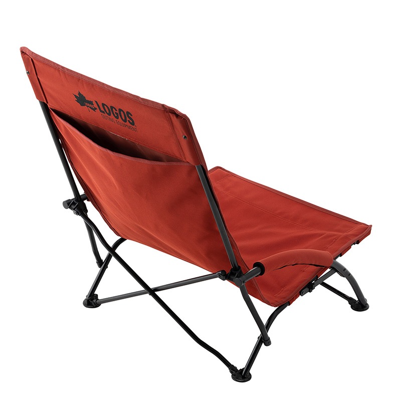 LOGOS ロゴス 難燃BRICK・キングあぐらチェア 73173128　/ 燃えにくい 赤 火の粉 BBQ キャンプ