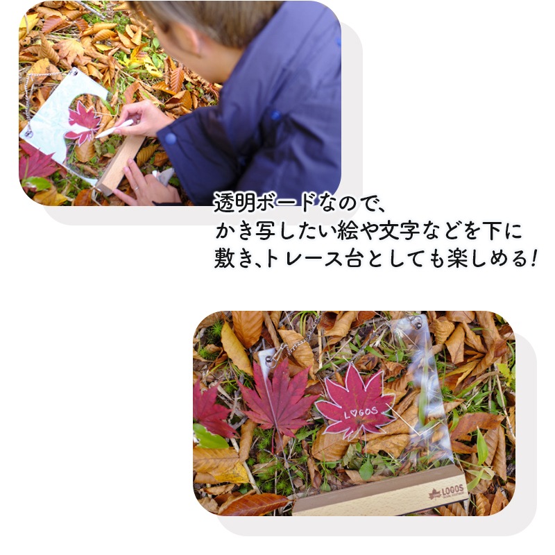 LOGOS ロゴス 光るお絵描きプレート 74175635 / 蓄電式アクリルボード