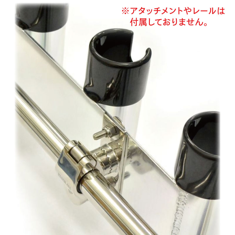 【選択あり】 トップウォーター アルミロッドホルダー 4連 5連 / アルマイト 耐久性 耐腐食 釣り 用品 フィッシング