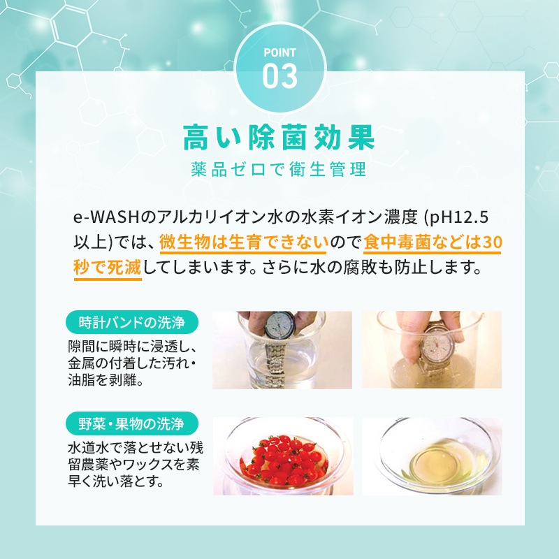e-wash イーウォッシュ 500ml スプレーボトル 強アルカリ電解水 PH12.5 除菌 消臭 無臭 ペット可 静電気防止 / 手指 子供のおもちゃ コロナウィルス対策