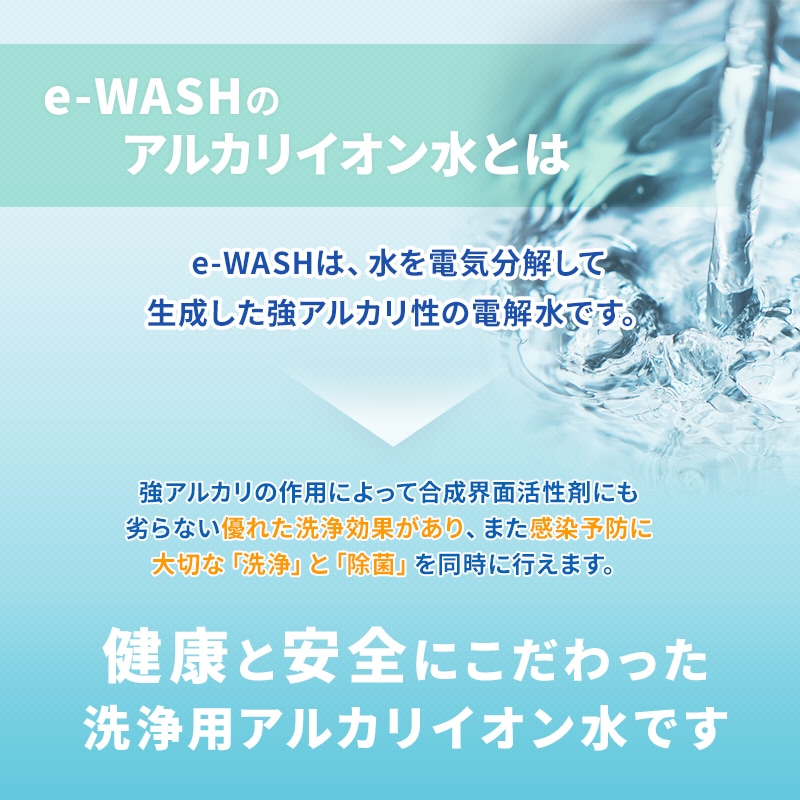 e-wash イーウォッシュ 500ml スプレーボトル 強アルカリ電解水 PH12.5 除菌 消臭 無臭 ペット可 静電気防止 / 手指 子供のおもちゃ コロナウィルス対策