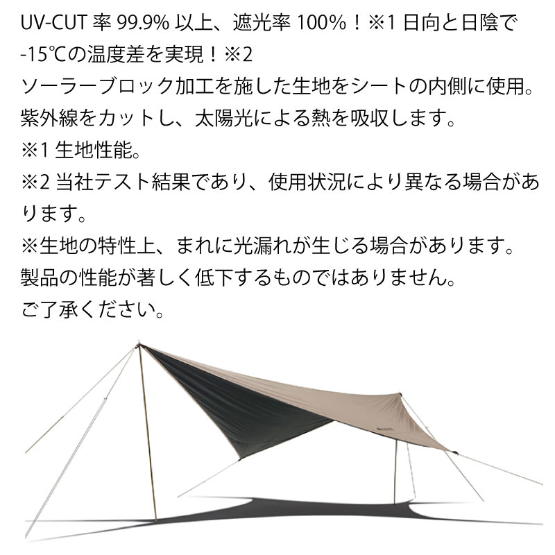 LOGOS ロゴス Tradcanvas ソーラーツーリングタープ 71202002 / テント キャンプ