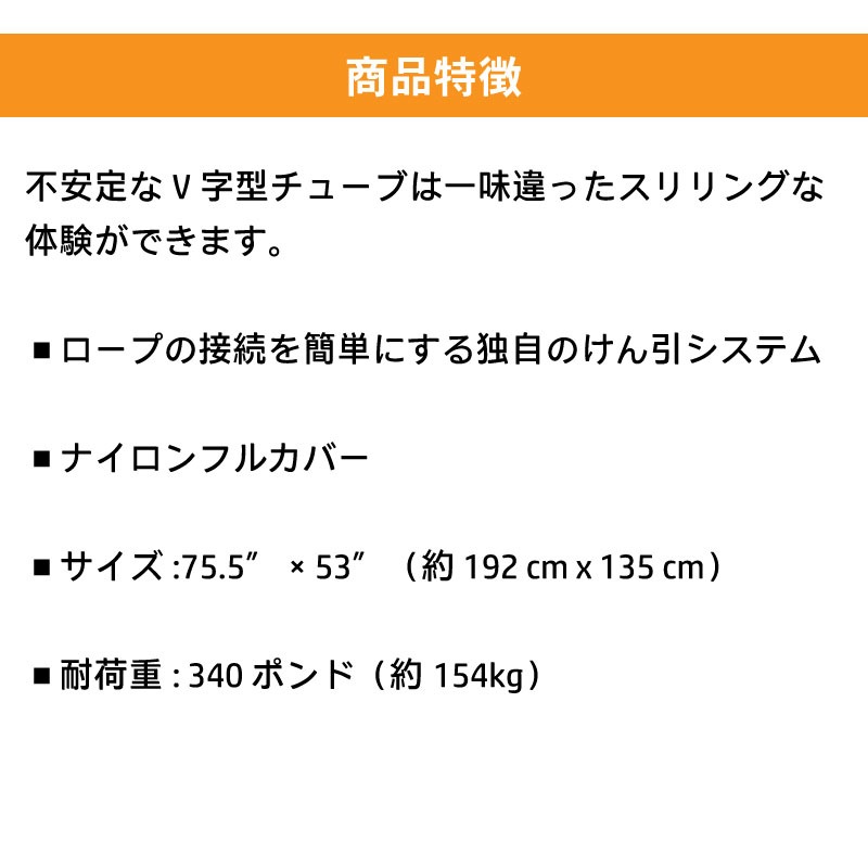 AIRHEAD エアヘッド SHIFTY V-FLAME 2人用 AHFV-02 / TOWABLE TUBE 2人乗り用 トーイングチューブ 牽引 ウォータートイ