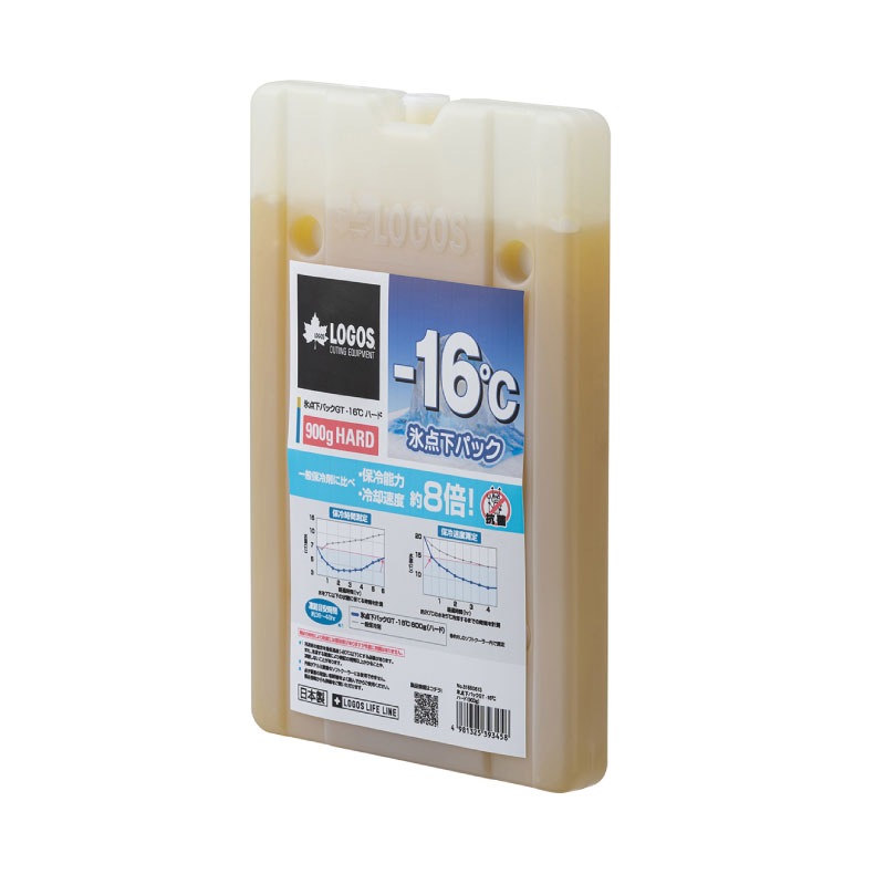 LOGOS ロゴス 氷点下パック GT-16℃ ハード 900g / 81660613 保冷剤 長持ち クーラーボックス 日本製