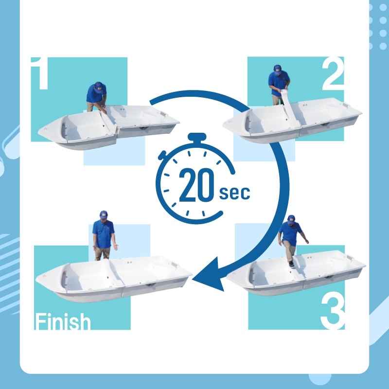 <メーカー直送>【選択あり】オーパクラフト オーパプレシャス オリジン標準セット【ユニマットマリン限定モデル】 / OPA Light 3 Origin 分割式ボート 軽量 ミニボート 船外機2馬力専用 予備検査選択