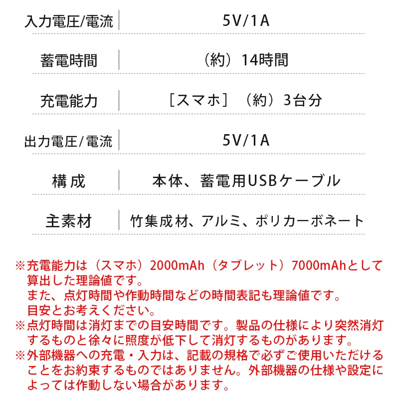 LOGOS ロゴス Bamboo ゆらめき かぐやランタン 74175017  / USB充電式 パワーバンク機能搭載