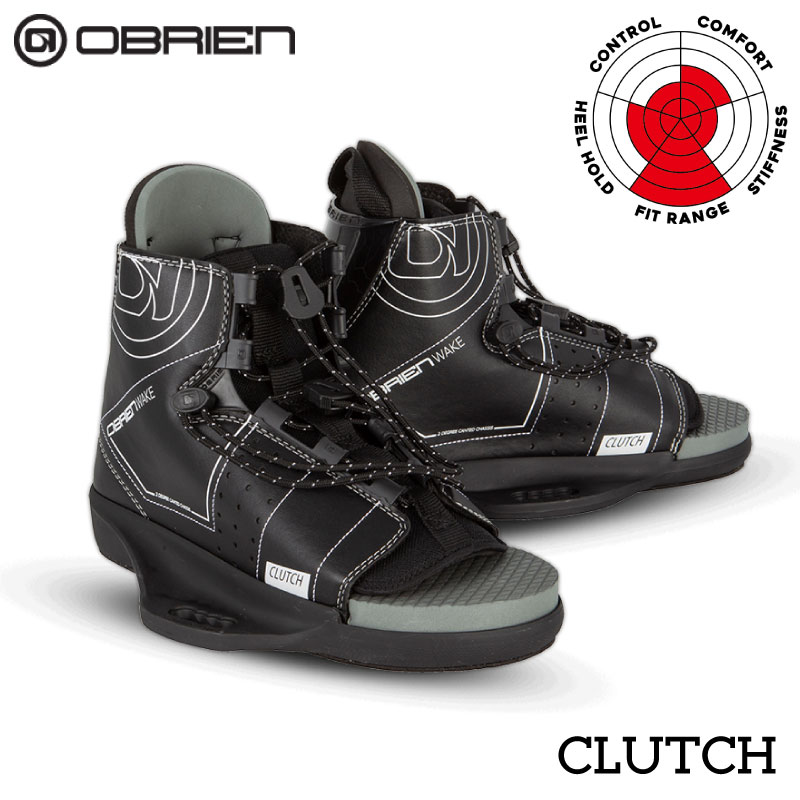 【選択あり】 OBRIEN オブライエン CLUTCH クラッチ ウェイクボードビンディングブーツ / ブラック ウェイクブーツ フライボード 水上スキー 靴