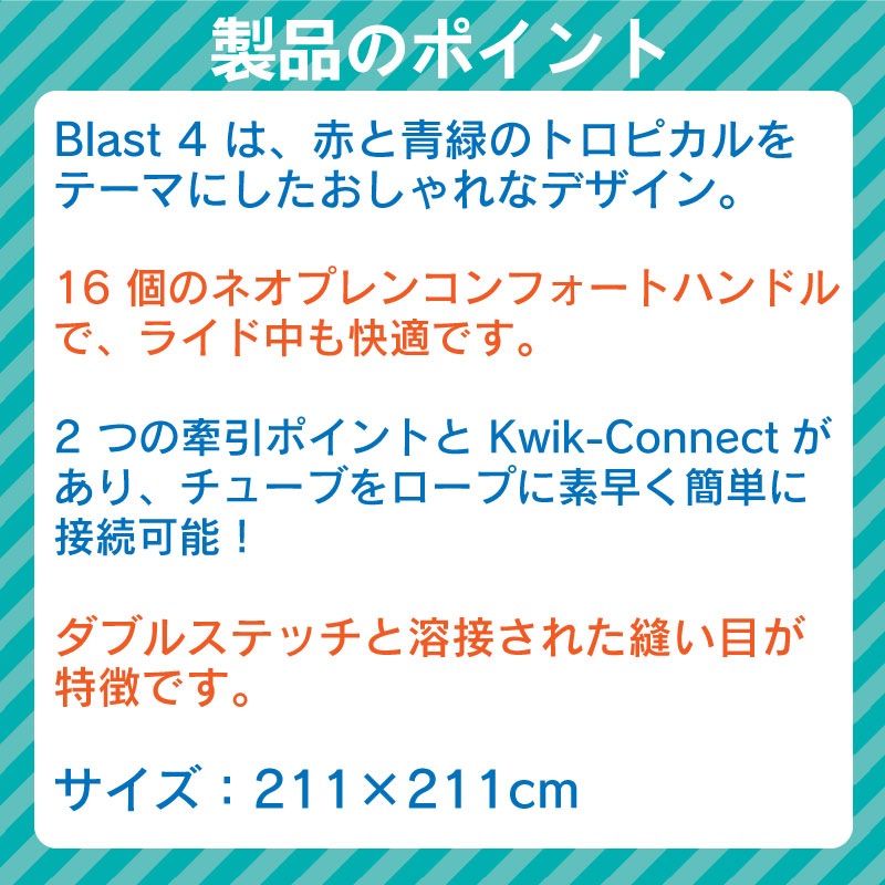 AIRHEAD BLAST 4 エアヘッド ブラスト 4人乗り / トーイングチューブ