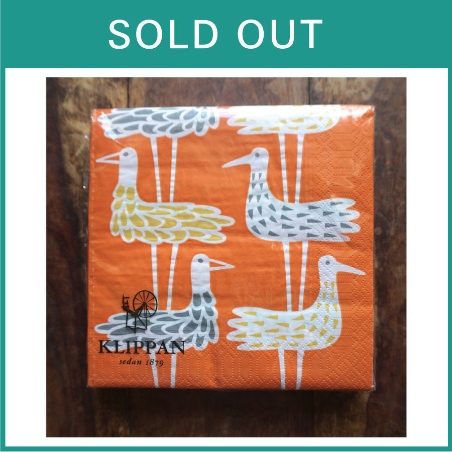 【SALE】KLIPPAN/ペーパーナプキン (SHORE BIRDS)