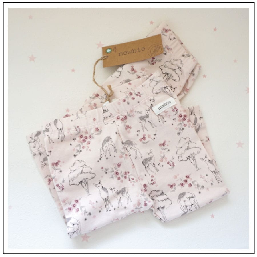 newbie/しか柄レギンス（palepink）