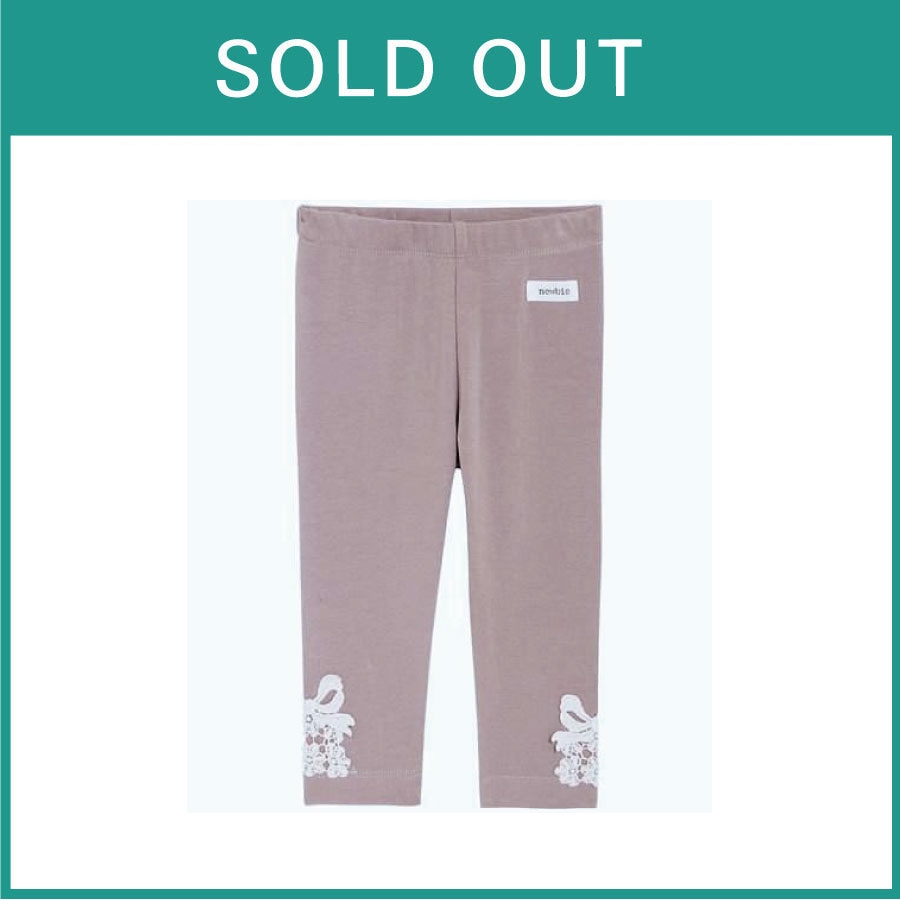 newbie/レース付レギンス（ライラック）