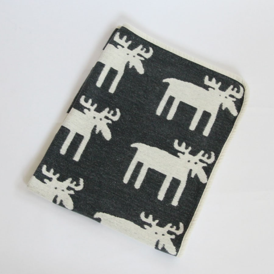 【KLIPPAN】クリッパン　シュニールコットン　ミニブランケット　ベングトのムース　moose