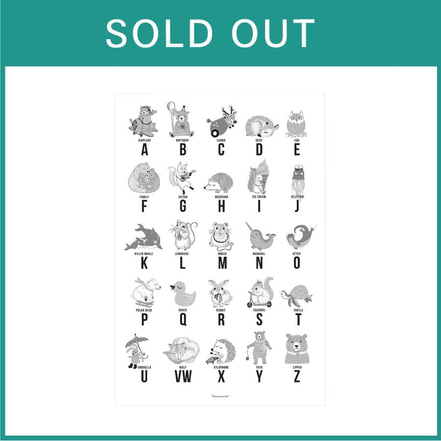 bloomingville //アルファベットポスター