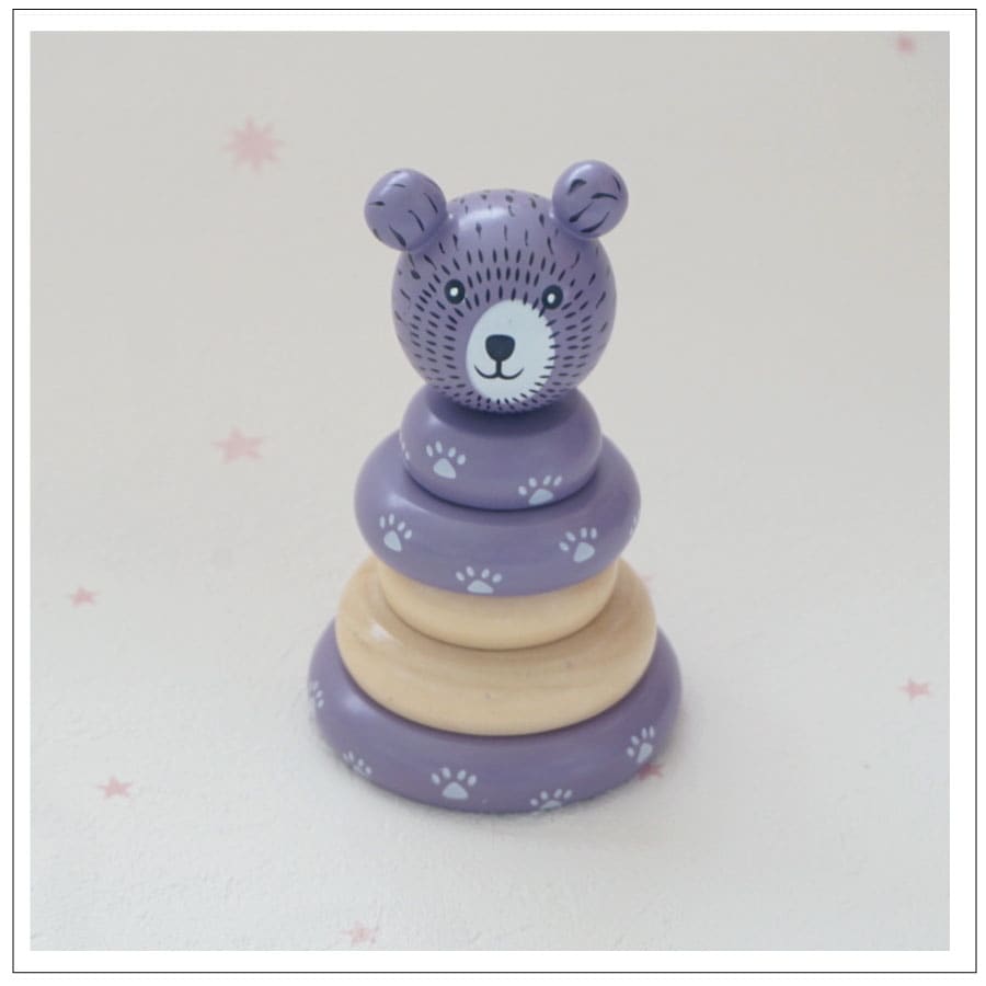 bloomingville //スタッキングトイのくまさん（パープル）