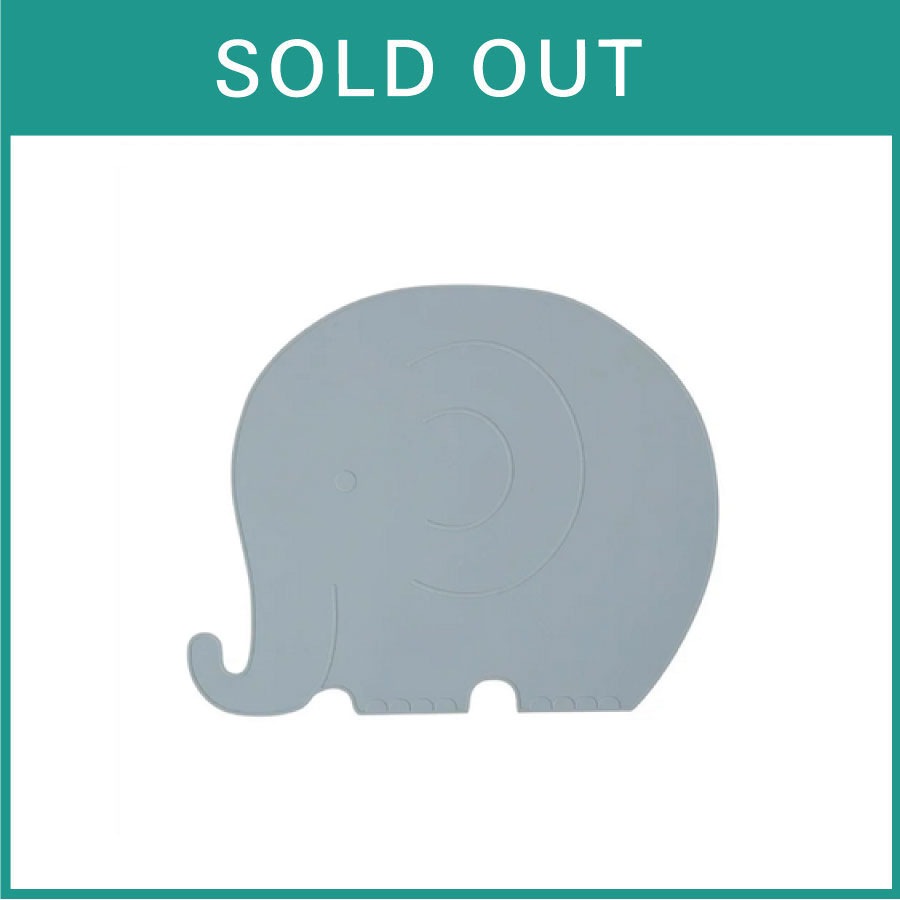 oyoy mini// シリコンマット (elephant_paleblue)