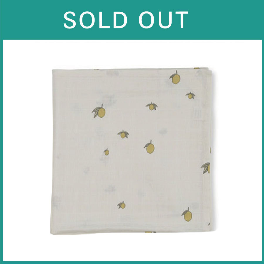 konges slojd //1 PACK MUSLIN CLOTH (LEMON)