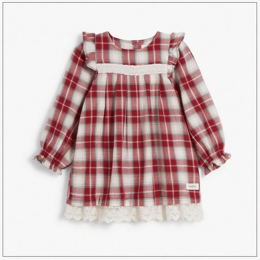 newbie//red checked dress