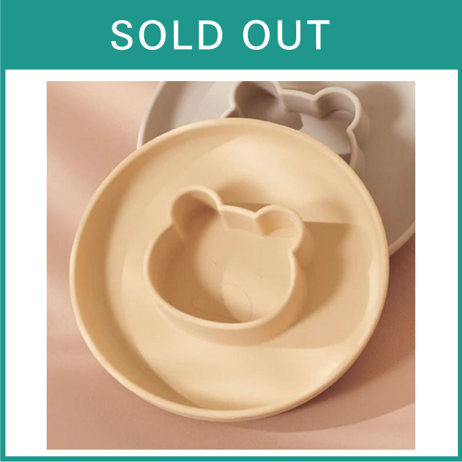 liewood// シリコンプレート(bear/wheat yellow)