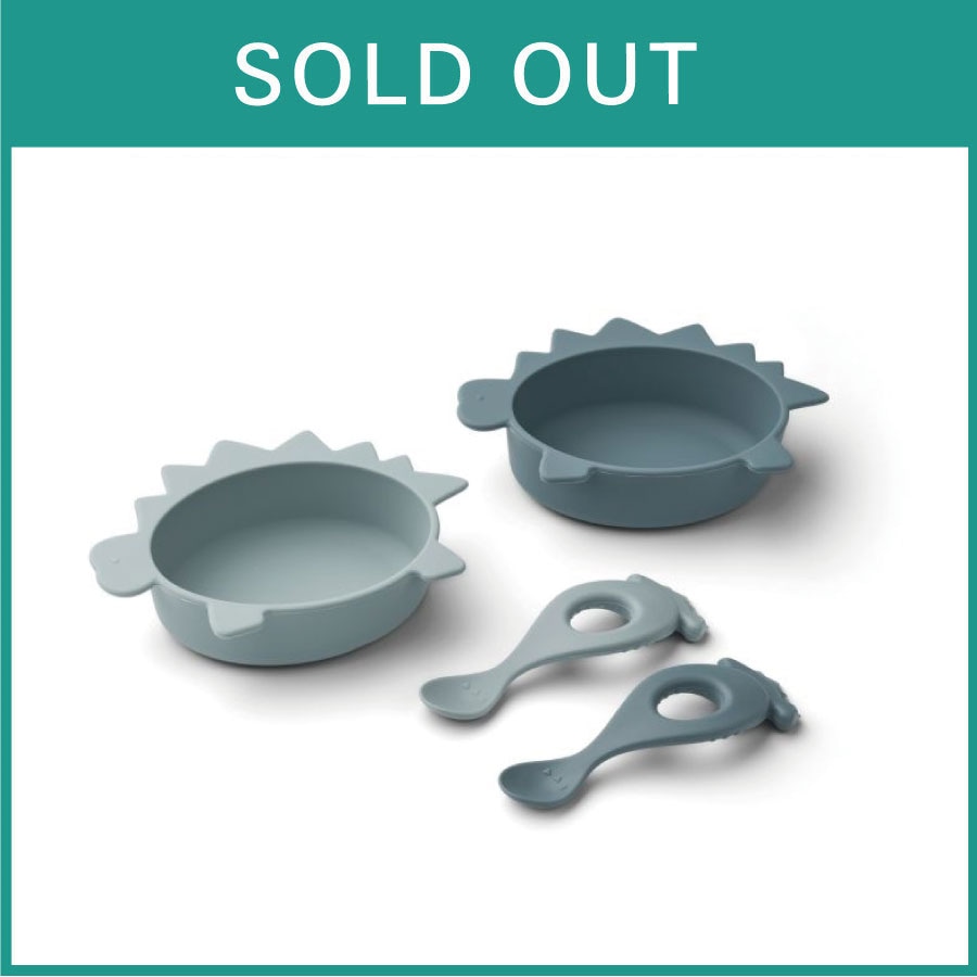 liewood //シリコンボウル2個セット（dino/spoon）