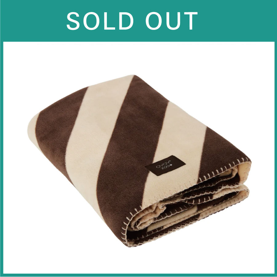 oyoy zoo//Kaya Dog Blanket（choko）