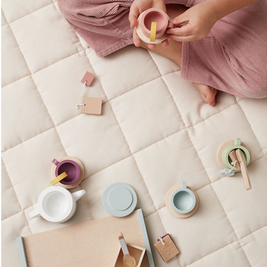 kid's concept】キッズコンセプト Tea set BISTRO ティーセット　木製おもちゃ　おままごと　フィーカ　北欧おもちゃ