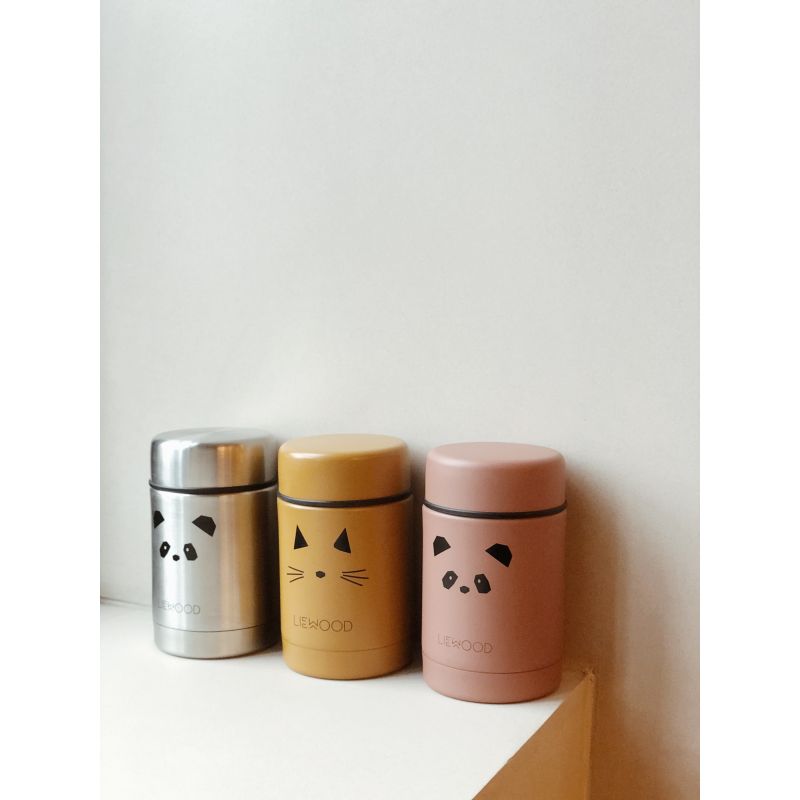 liewood //スチールジャー(cat/musterd)500ml