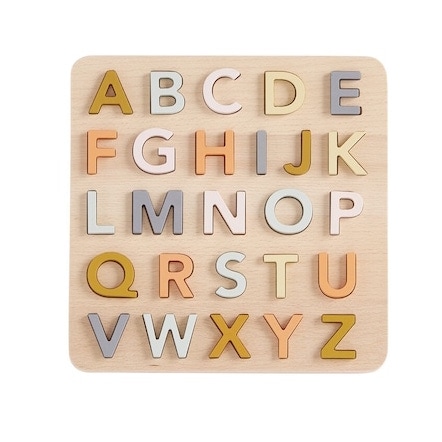 kids concept //木製おもちゃのパズル(アルファベット)