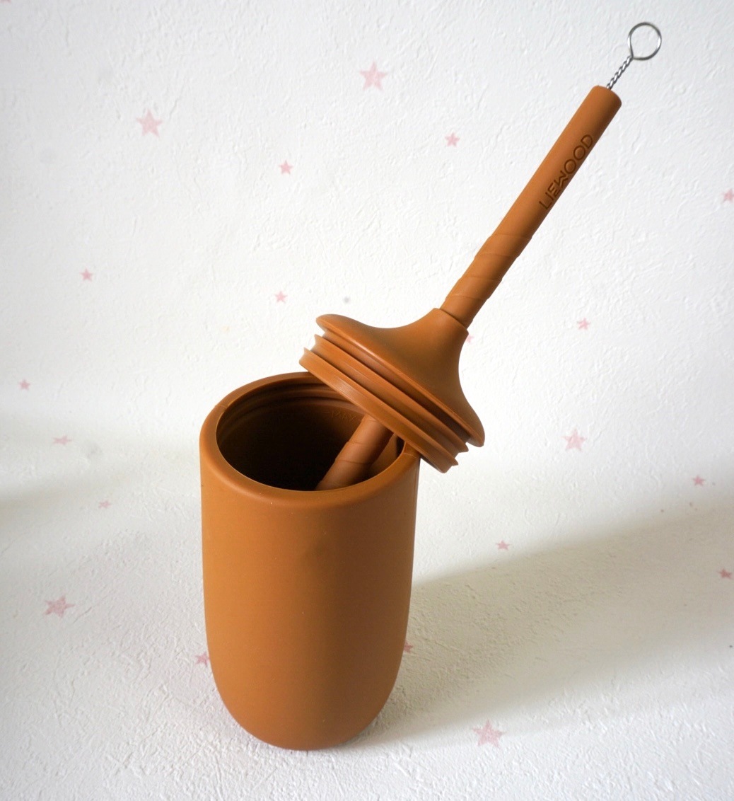 【liewood】 リーウッド Dylan cup ベビーシリコンストローカップ シリコンカップストロー付き キッズカップ