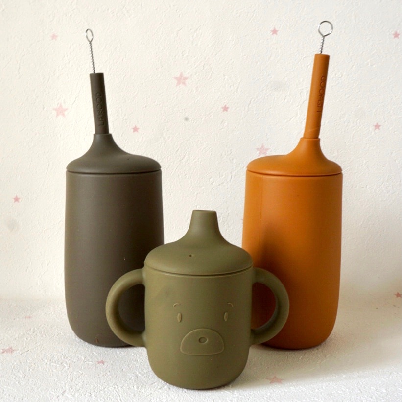【liewood】 リーウッド Dylan cup ベビーシリコンストローカップ シリコンカップストロー付き キッズカップ