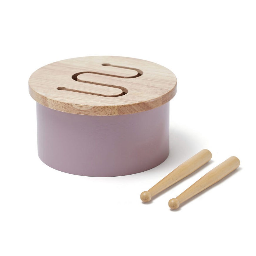 kids concept //木製おもちゃのドラム（ライラック）