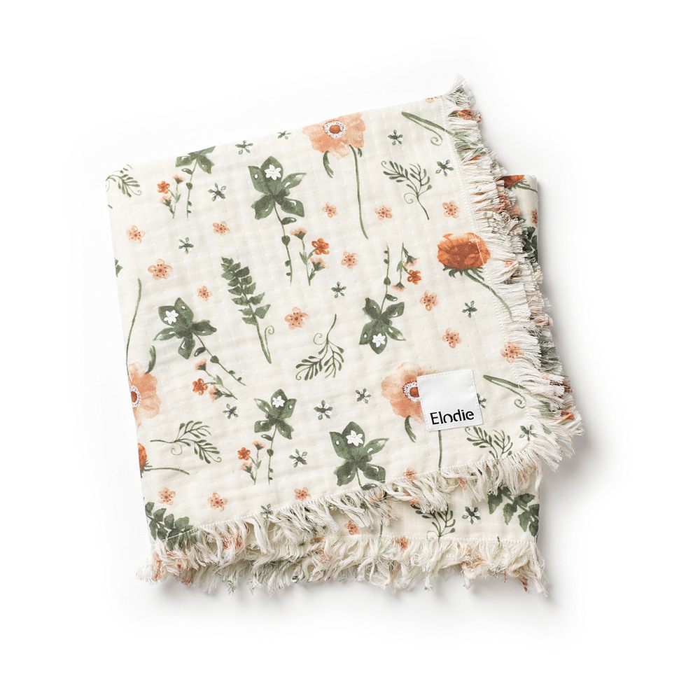 Elodie エロディ  Soft Cotton Blanket ソフトコットンブランケット (Meadow Blossom)おくるみ
