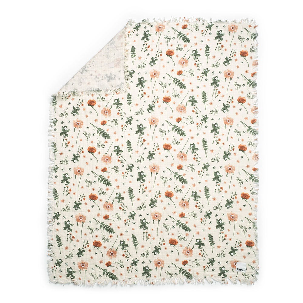 Elodie エロディ  Soft Cotton Blanket ソフトコットンブランケット (Meadow Blossom)おくるみ