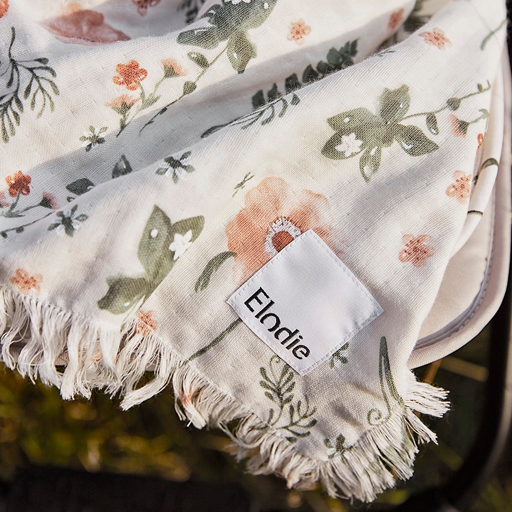 Elodie エロディ  Soft Cotton Blanket ソフトコットンブランケット (Meadow Blossom)おくるみ