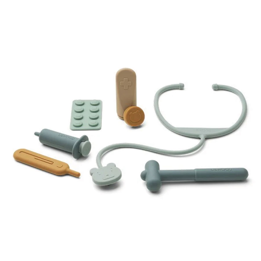 【liewood】リーウッド Lennart ドクターセット シリコンおもちゃ お医者さんごっこ 医者
