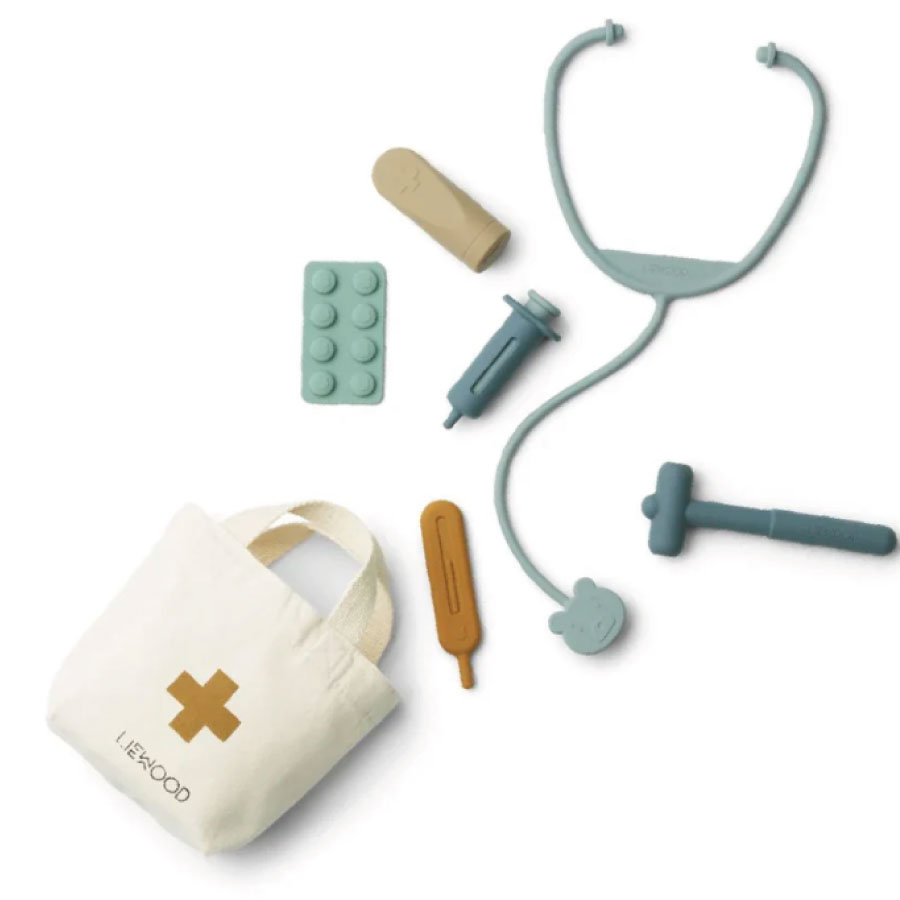 【liewood】リーウッド Lennart ドクターセット シリコンおもちゃ お医者さんごっこ 医者