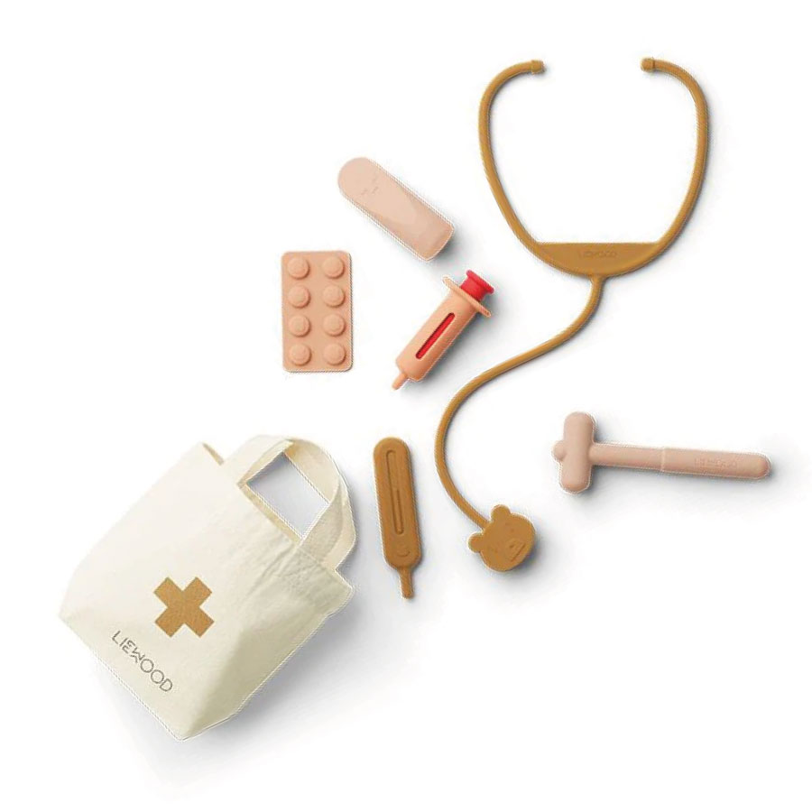 【liewood】リーウッド Lennart ドクターセット シリコンおもちゃ お医者さんごっこ 医者