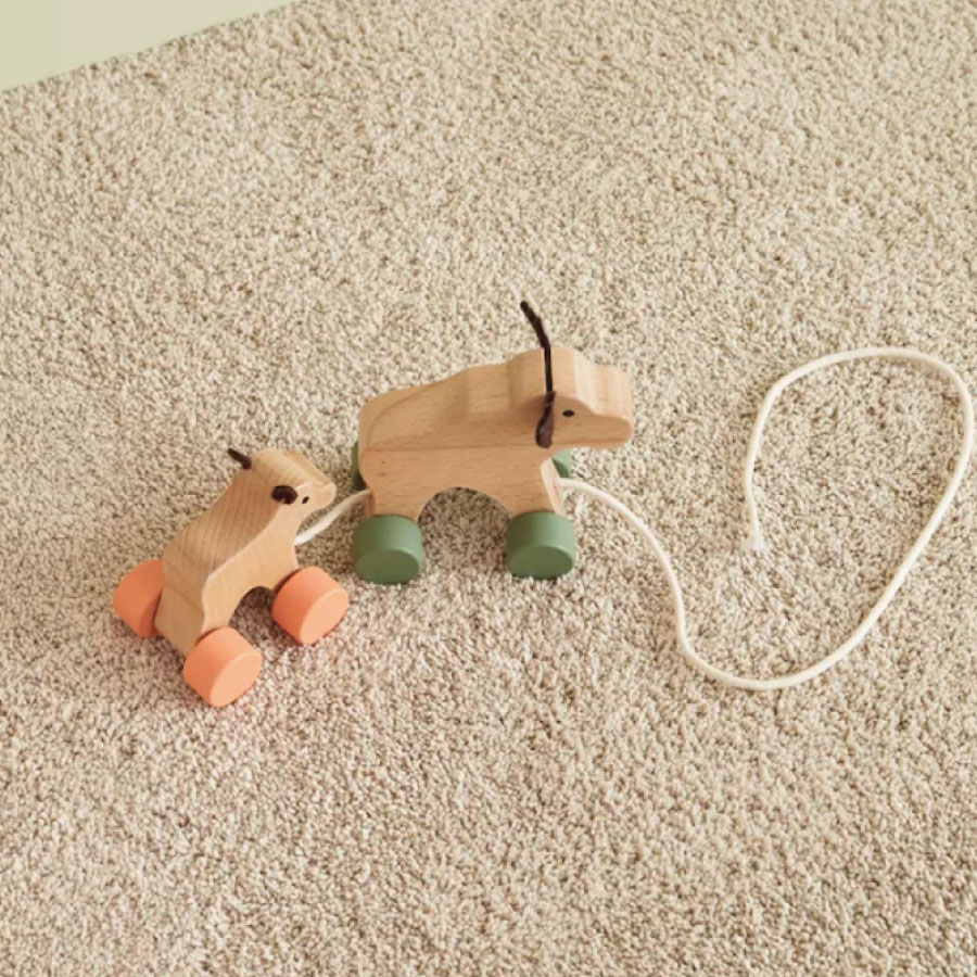 【kid's concept】 キッズコンセプト Pull along moose family プルトイ（トナカイファミリー）引き車 プルトーイ