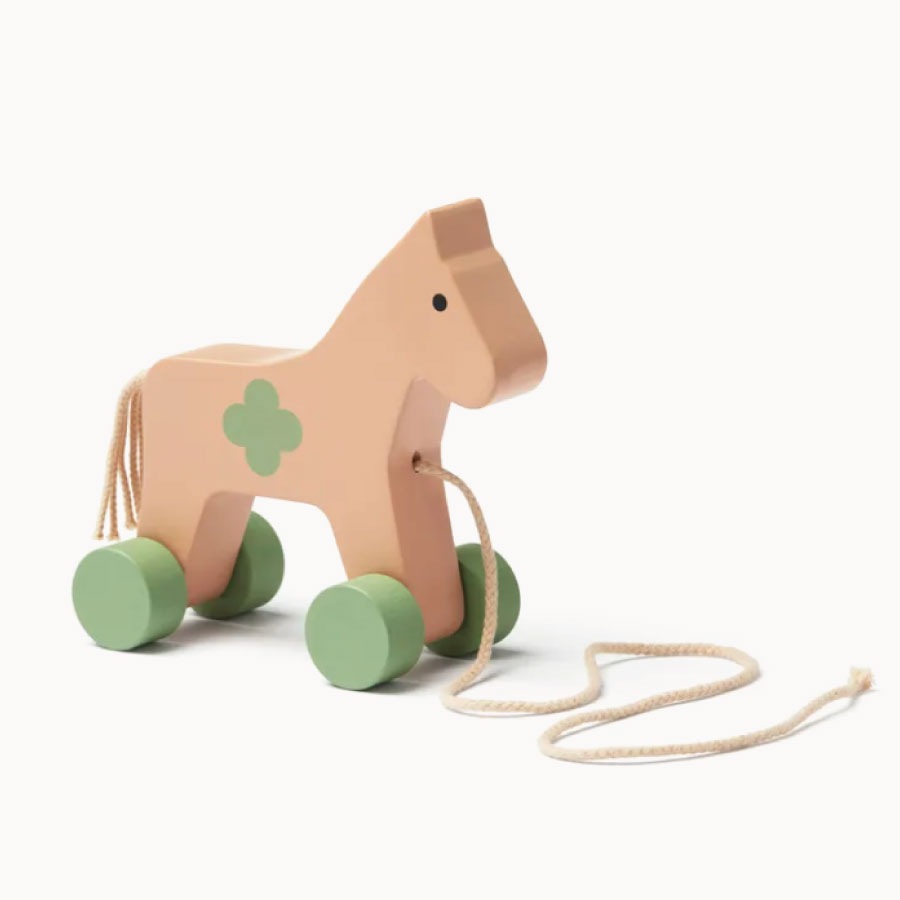 【kid's concept】キッズコンセプト Pull horse pink 馬 プルトーイ 引き車  kidsconcept