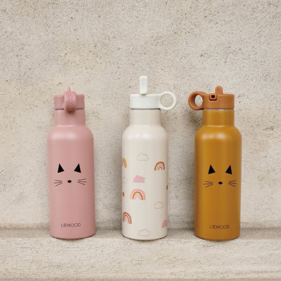 liewood リーウッド FalkWaterBottle 350ml birthday 水筒 ストロー ウォーターボトル ステンレス　幼稚園　保育園　ひとりのみ