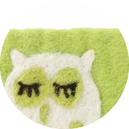 KLIPPAN //フェルトポーチ (tree owl)