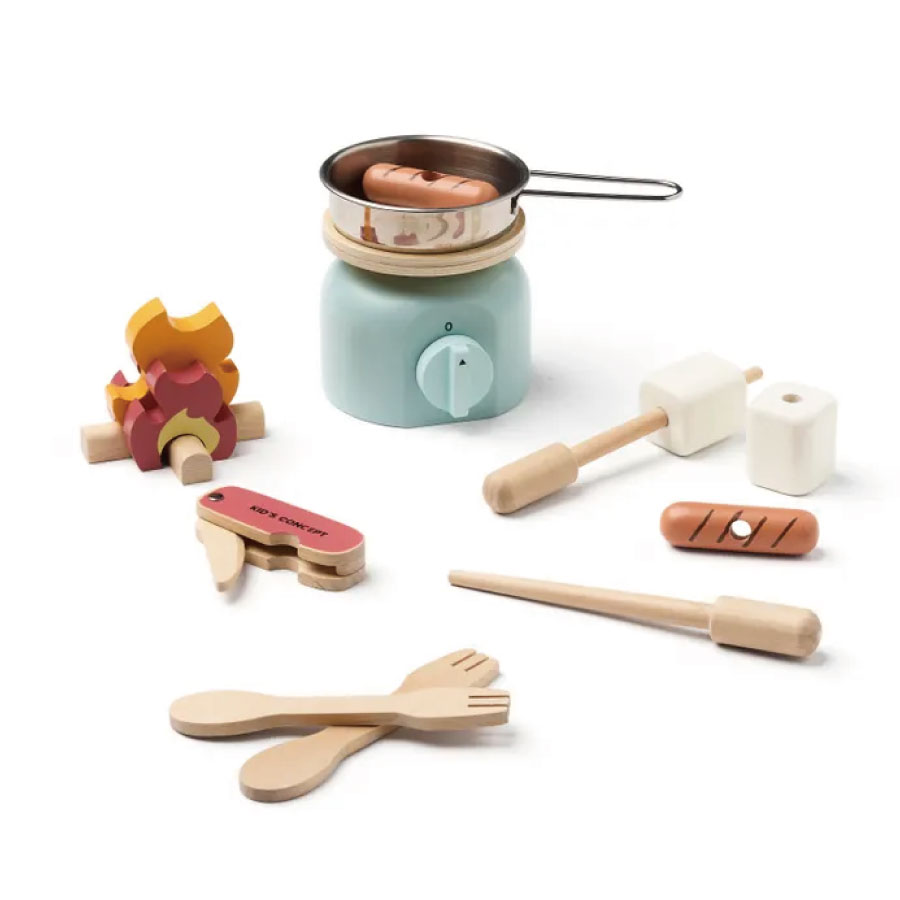 【kid's concept】キッズコンセプト Wooden camping cooker set  木製おもちゃ kidsconcept