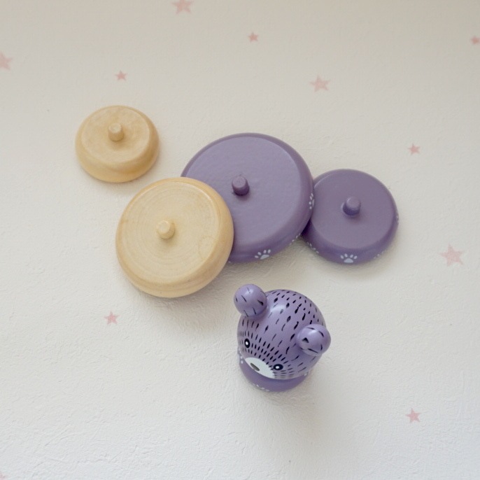 bloomingville //スタッキングトイのくまさん(パープル)