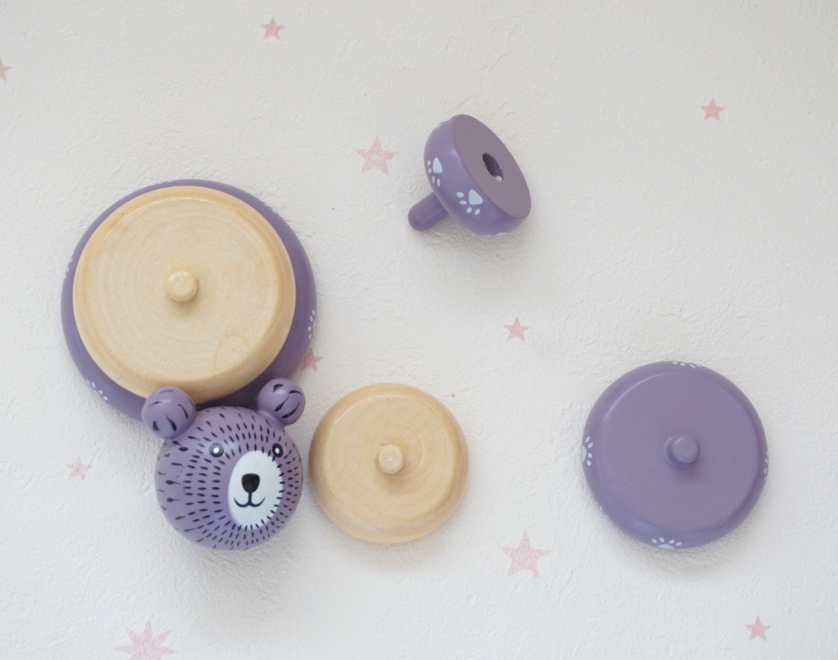 bloomingville //スタッキングトイのくまさん(パープル)