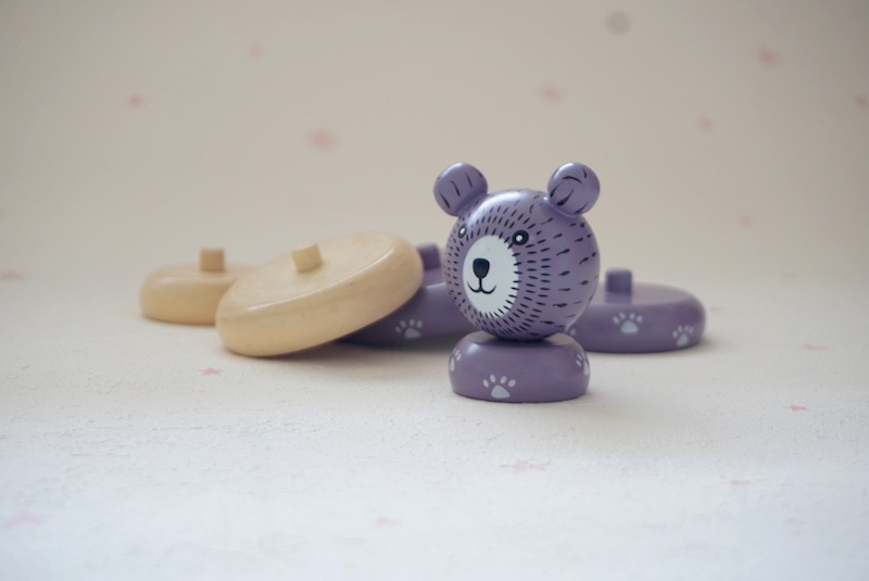 bloomingville //スタッキングトイのくまさん(パープル)