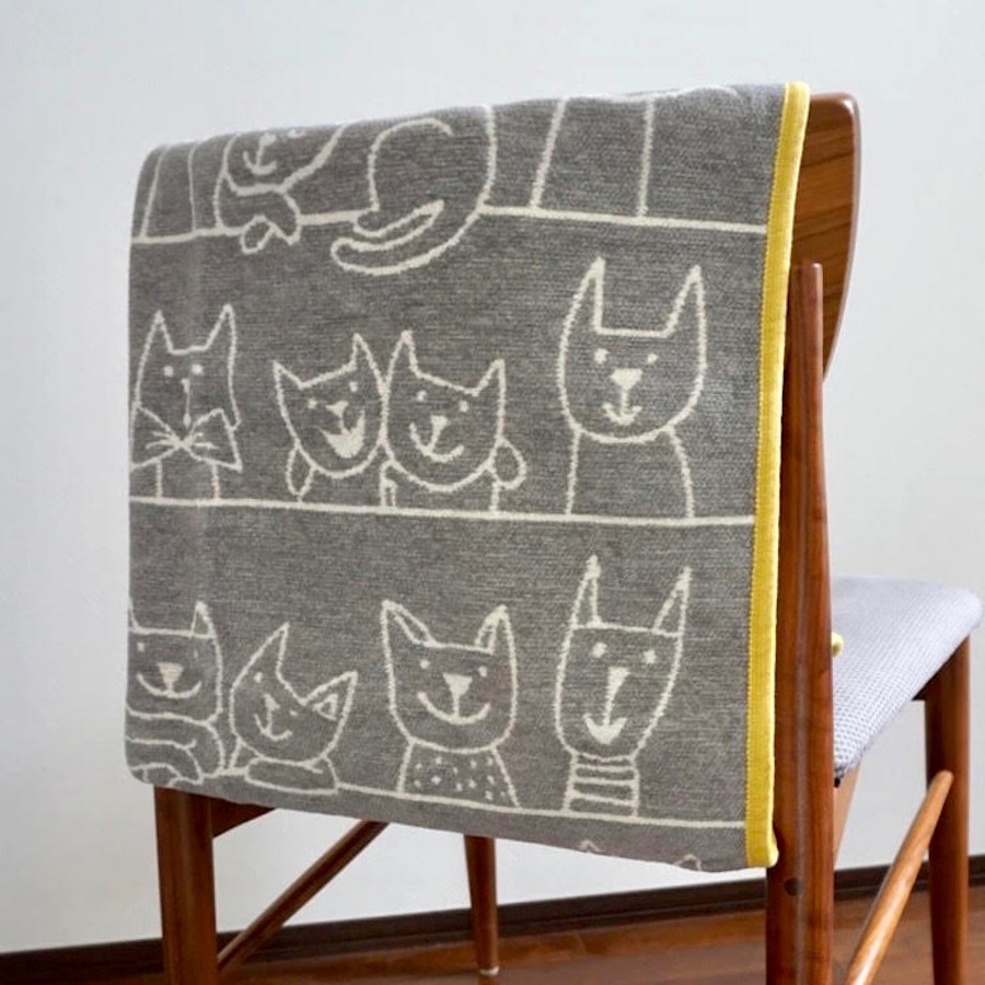 KLIPPAN クリッパン シュニールコットンミニブランケット(neko)cats