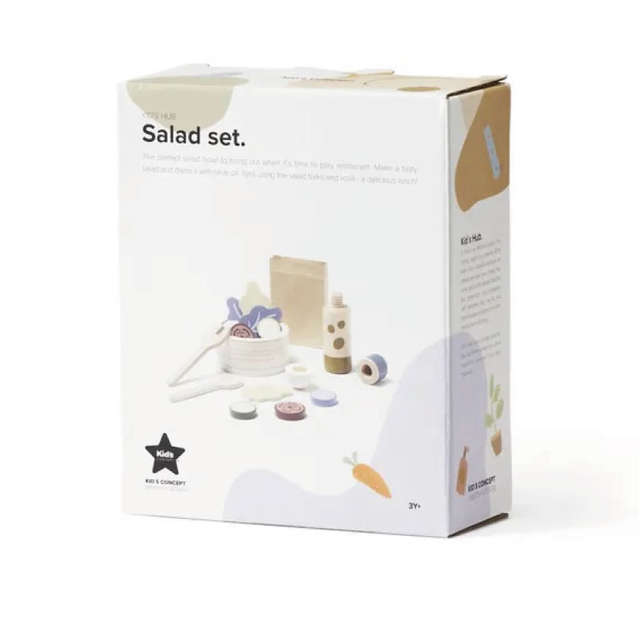 【kid's concept】キッズコンセプト　Salad play set　サラダセット　木製おもちゃ　おままごと