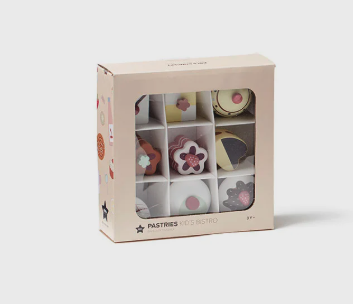 【kid's concept】キッズコンセプト　ケーキピース 9個セット Pastries play set 木製おもちゃ　おままごと　フィーカ　北欧おもちゃ